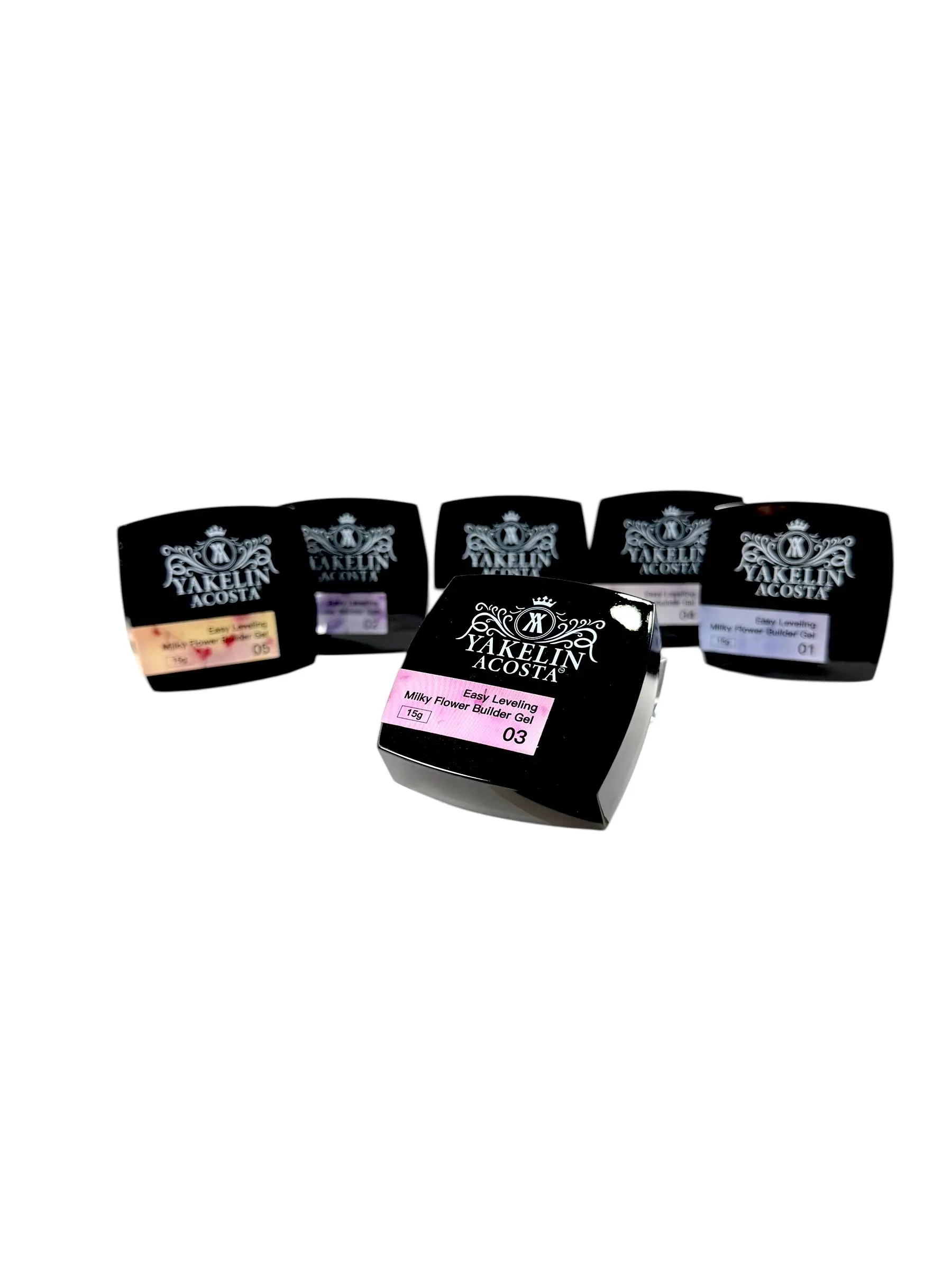 Yakelin Acosta Milky  Flower  Builder Gel (medium consistency)(HEMA -TPO FREE) 15 ml