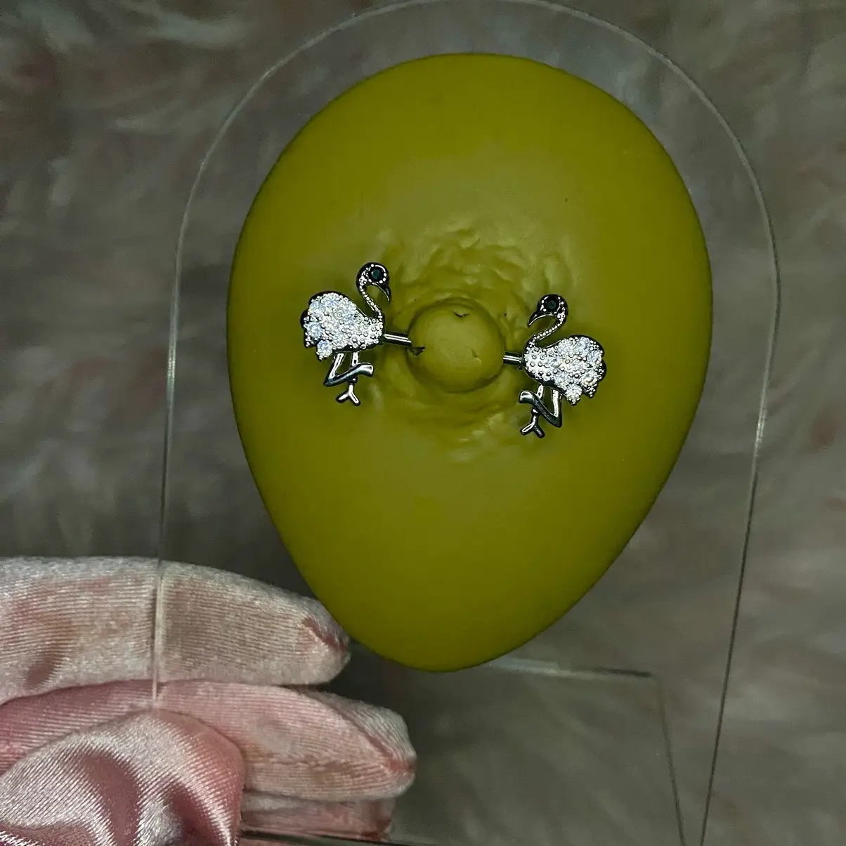 Flamingo Nipple Rings