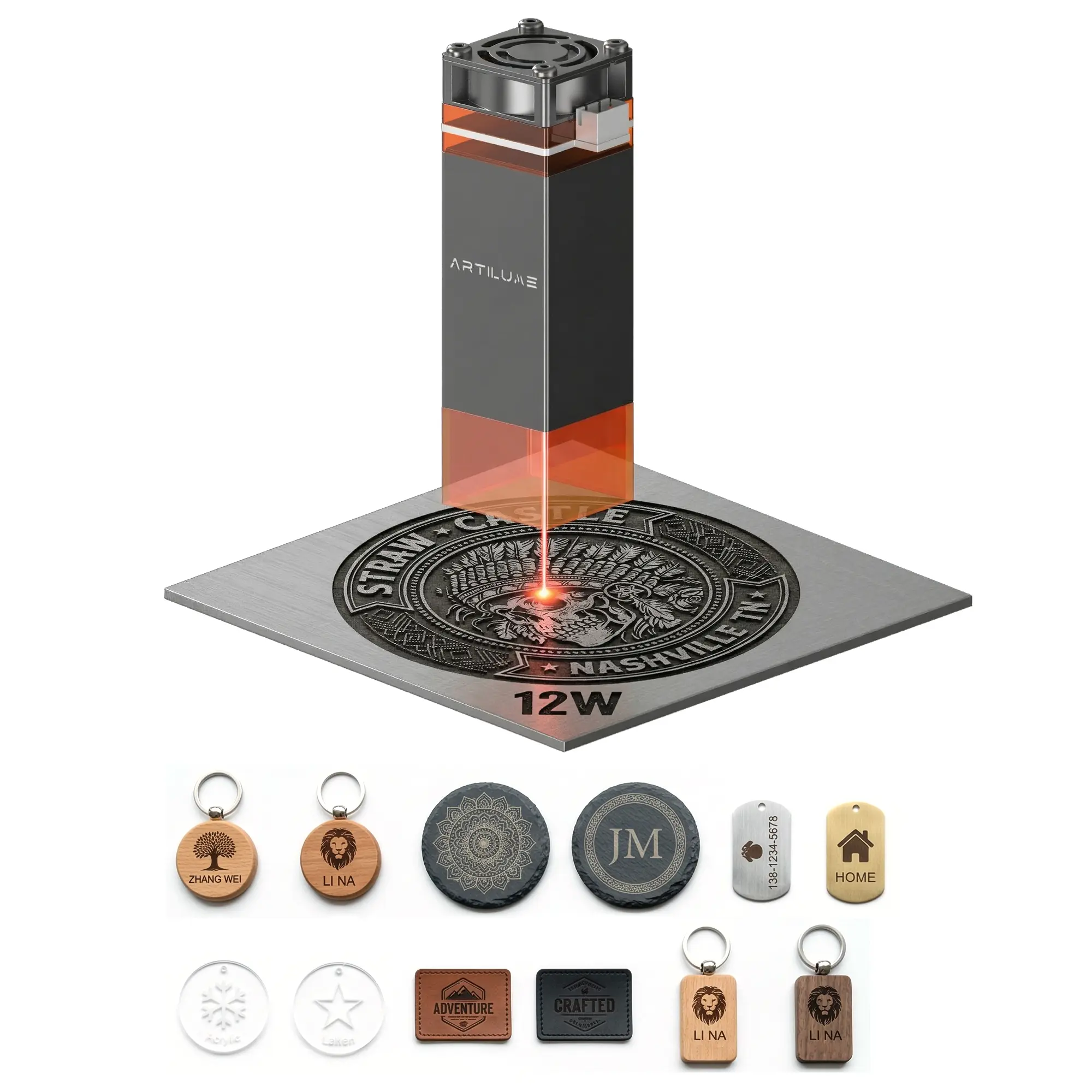 Artilume T1 Laser Module 12W/7W Upgrade High Power, Faster Engraving, Better Cutting - TikTok Shop Artilume T1 Laser Module 12W/7W Upgrade High Power, Faster Engraving, Better Cutting - TikTok Shop