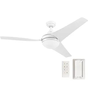 Honeywell Neyo Ceiling Fan, Quiet Motor & Remote Control, 52 Inch, Bright White