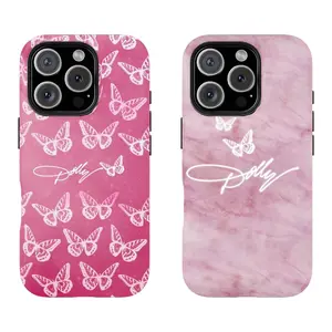 Butterfly Dolly Par-ton Vintage princess Collage Phone Case Pink Phone Case, Cute Slim Phone Case, Tech Accessories, Trendy iPhone Gift for Her