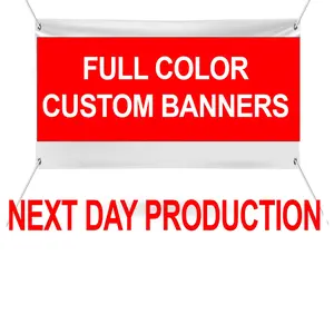 Full Color Custom Vinyl Banners - Waterproof Material for Outdoor / Indoor Occasions