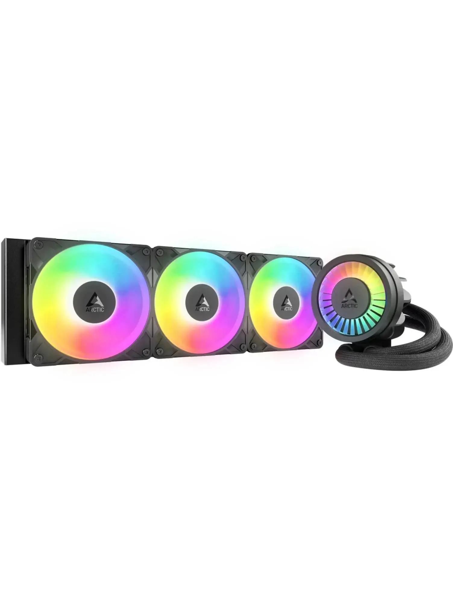 Arctic ACFRE00184A Liquid Freezer III Pro 360 A-RGB Multi Compatible All-in-One CPU Water Cooler with Intel LGA1851, LGA1700 AMD AM5, AM4 - Black