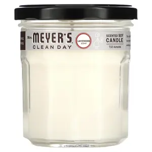 Mrs. Meyers Clean Day Scented Soy Candle, Lavender Scent, 7.2 oz (204 g)