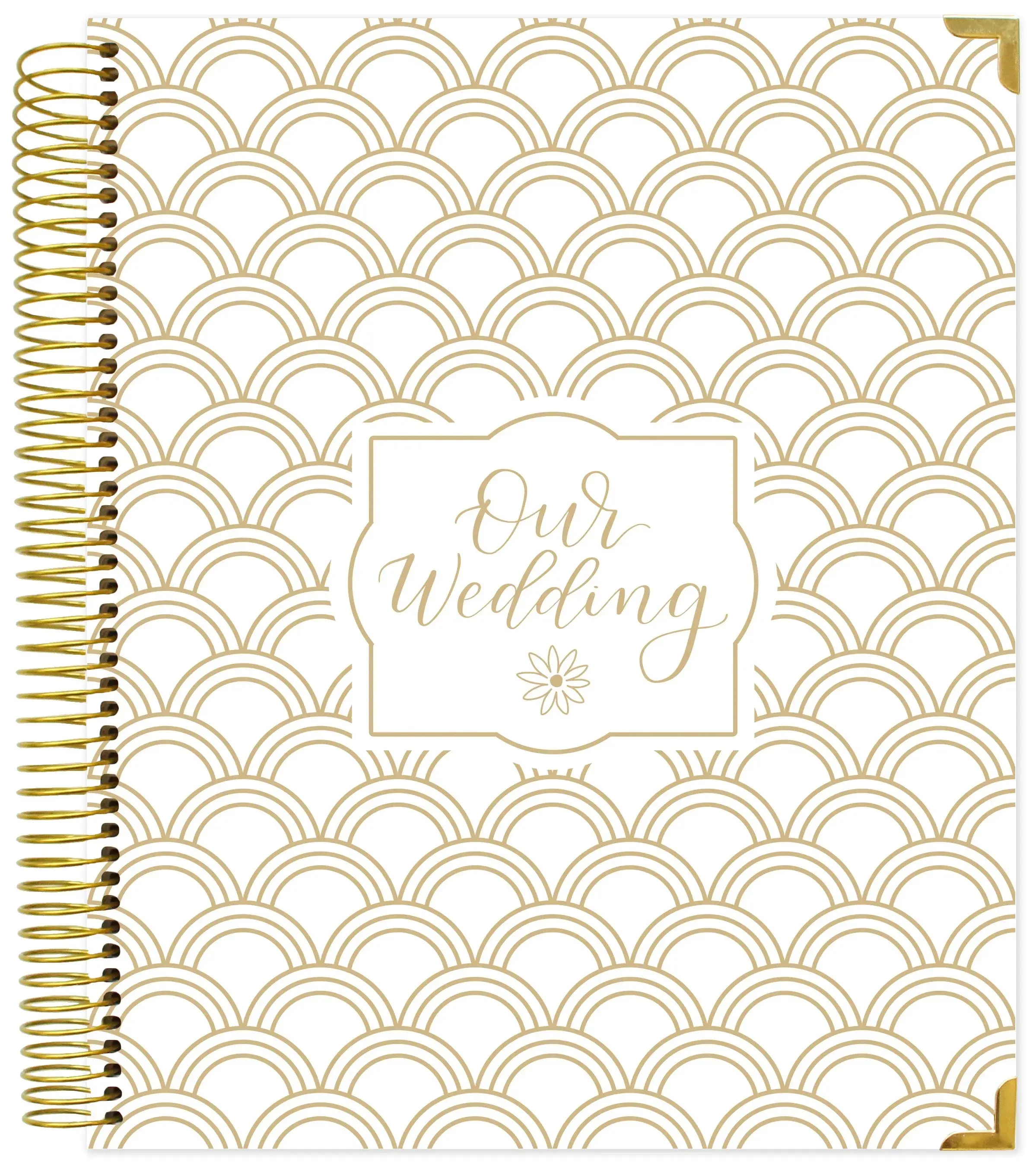 Wedding Planner & Calendar, Gold Scallops Wedding Planner & Calendar, Gold Scallops