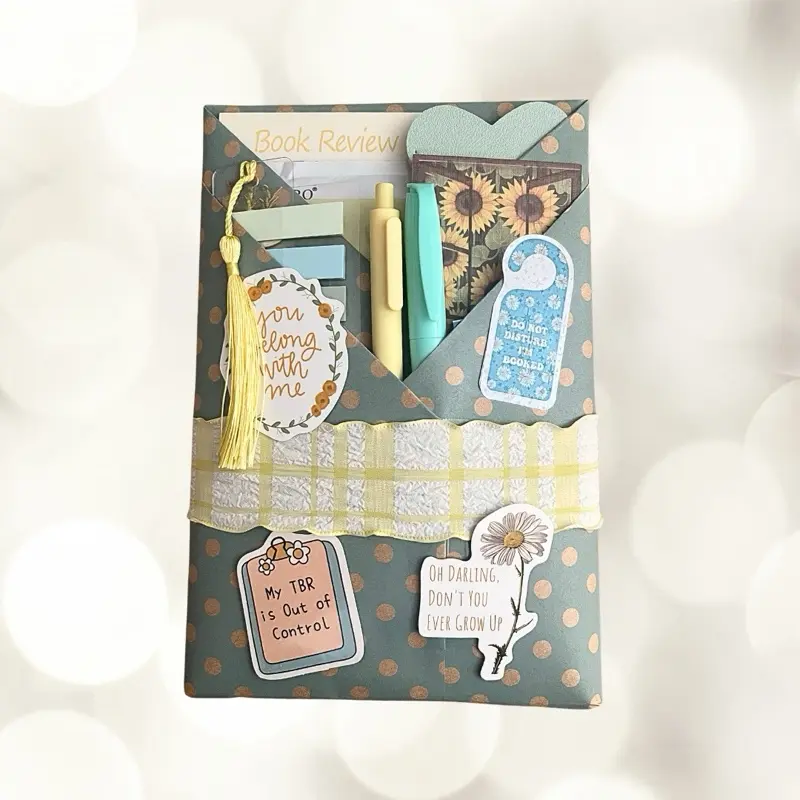 Standard Blind Date With a Book - Bookish gift for book lovers - Themed bookmarks and stickers included with surprise book - Romance, dark romance and fantasy genres offered - Perfect gift for readers