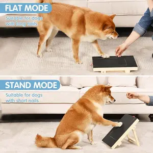 Wooden pull-out dog scratching post wear-resistant non-dandruff dog paw repair board pet supplies sandpaper scraping board