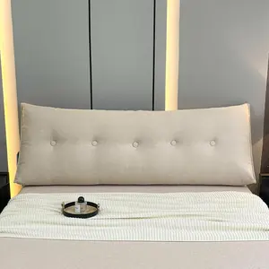 Triangle Wedge Pillow, Removable Zipper Cover & Side Pocket Design Pillow, Soft Comfortable Pillow for Bed Headboard & Sofa Backrest Support