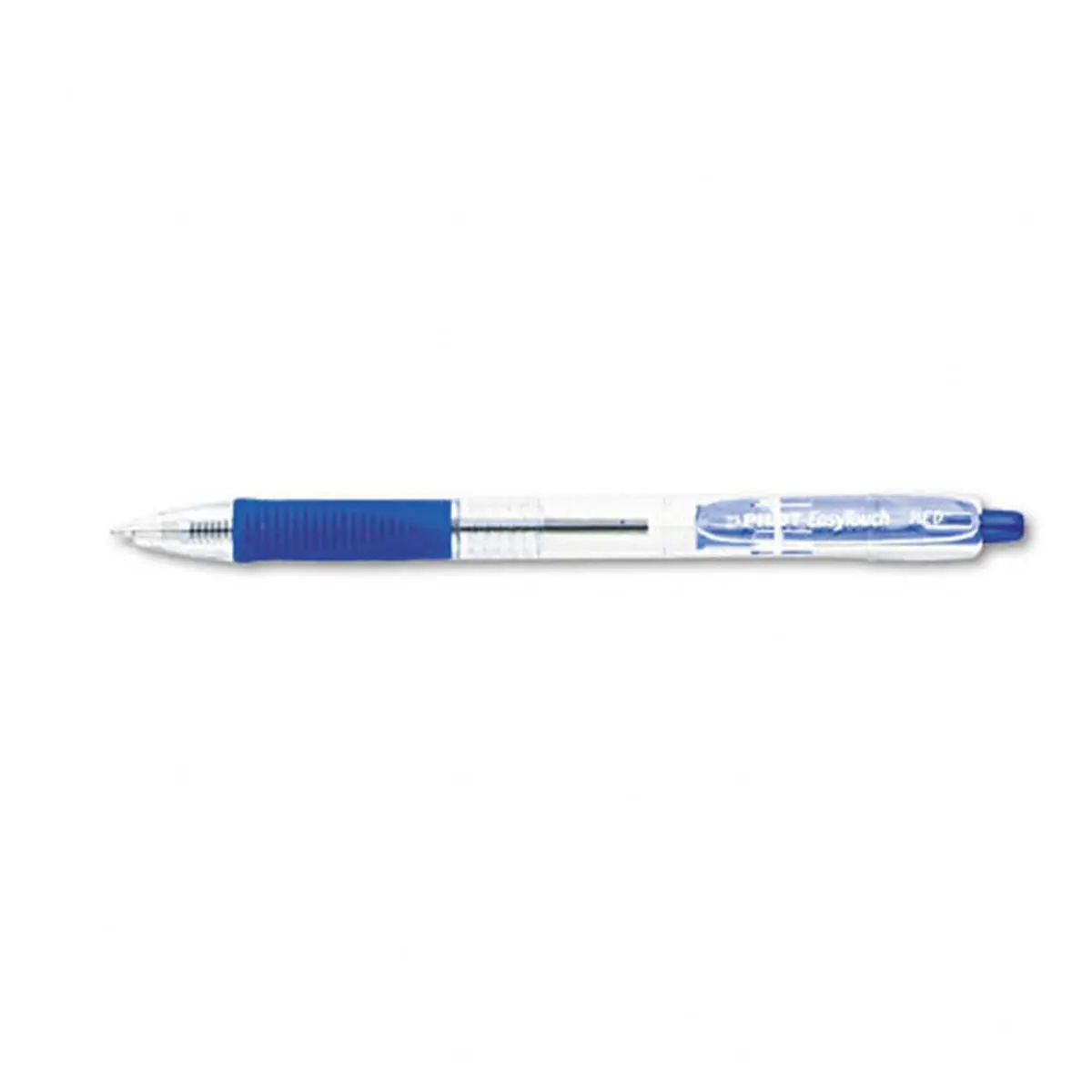 Pilot EasyTouch Retractable Ballpoint Pen - Blue Ink, Medium Tip, 12-Count (DZ), PIL32221, Ergonomic Form-Fitting Grip, Won't Smear, No Cap to Lose, Boxed, Office Stationery, Ensures Safety of Documents, Writing & Correction