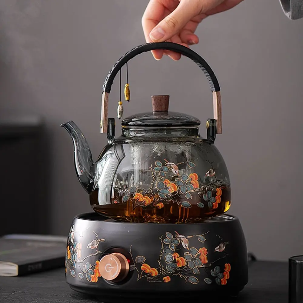 OGVIP Tea Brewing Stove Set With Glass Teapot, Magnetic Cooker