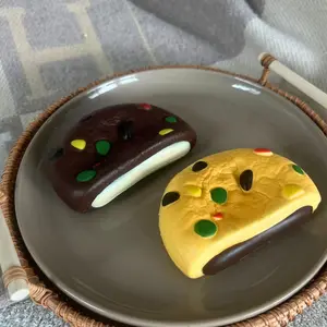 BMB Cream Filled Cookie-Original and chocolate Squishy Toy