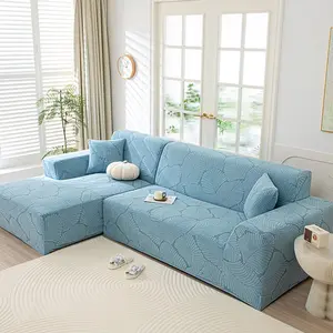 1pc modern jacquard elastic stretch sofa cover, pet-friendly, fits 1-4 seat and sectional sofas, furniture protection and home decor, Elastic Sofa Slipcover, Sofa Couch Slipcover, Sofa Protector Slipcover