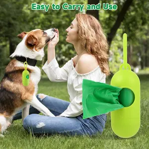Eco Friendly Pet Waste Bags, 150/300 Bags with Dispenser，Leakproof, Odor-Blocking, and Easy to Open