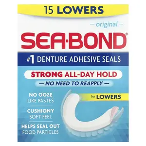 SeaBond Denture Adhesive Seals, Original, 15 Lowers
