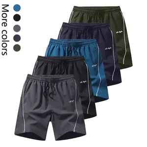 Set of 5/4/3/2/1 men’s athletic shorts with letter print and drawstring, crafted from quick-drying, breathable fabric for a cool, non-sweaty feel. Loose, versatile fit—easy for outdoor outings and workouts, and great for casual wear in all seasons.