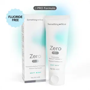 Zero Pro Premium Toothpaste with BioFuse Oil Matrix, 10% Nano-Hydroxyapatite, Xylitol, and Pure Taste Formula with No Fluoride, SLS, Titanium Dioxide, Or Parabens