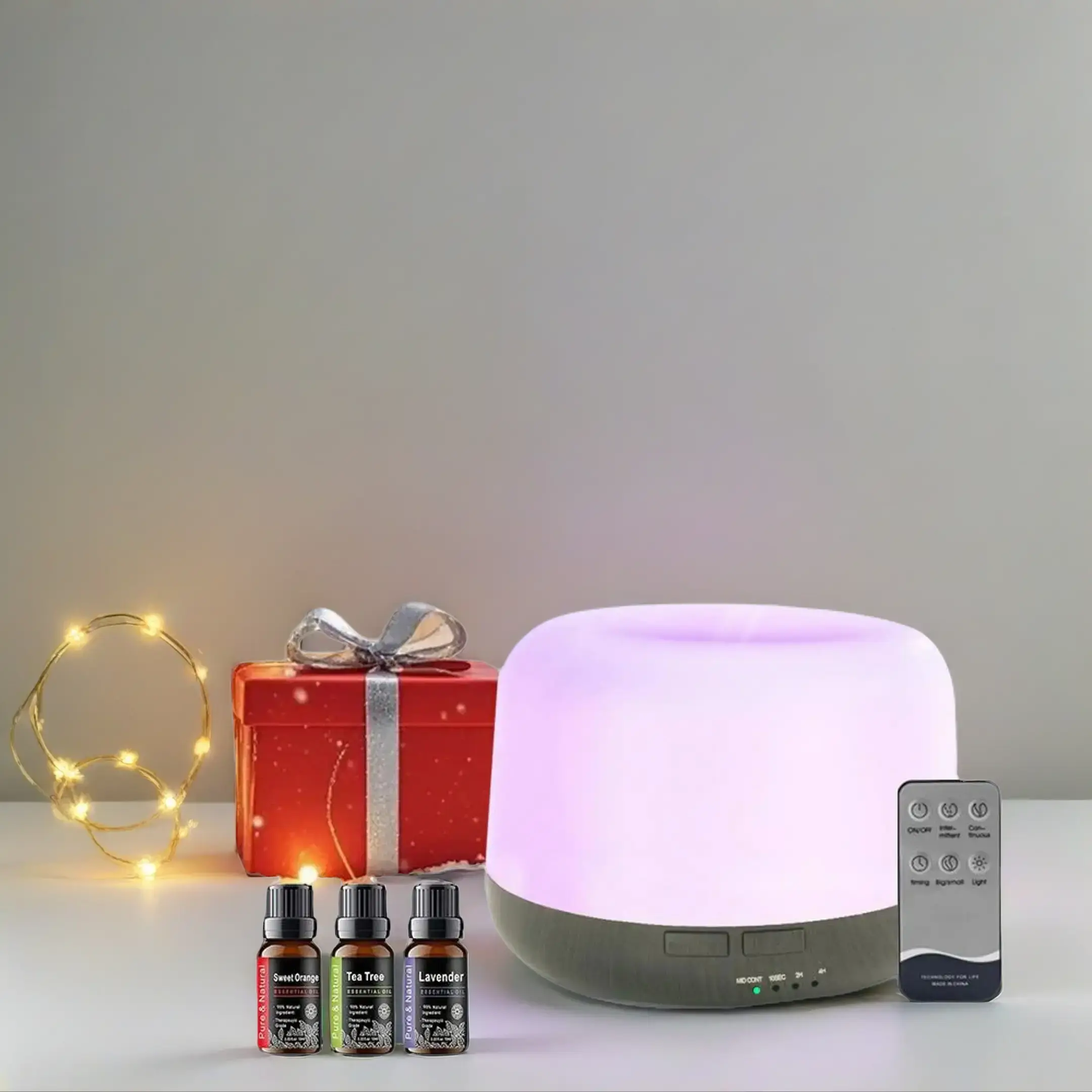 500ml Ultrasonic Aroma Diffuser Humidifier - Portable Humidifier, Cool Mist, Fragrance Machine, Quiet Vaporizer, Remote Control, USB Port, Black Household Appliance for Aromatherapy at Home