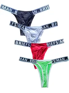 4pcs Men's Underwear Ultra-Thin Fitted Low-Rise Low Waist Tie Dye Breathable Comfortable Sporty Trendy Sports Elastic Pants Summer Cool Briefs for Men