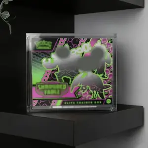 ETB Acrylic Clear Magnetic Display Case 5mm Thick, Luxury Rare Card Stronghold with UV-Resistant Display & Anti-Yellowing Box Magnetic Closure Made Easy Top Loading Ultra Boxes for Display Compatible with PKMN ETB, Dustproof and Waterproof