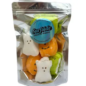 Surfside Halloween Crunch Freeze Dried Marshmallow Peeps Candy - Light Crunchy Irresistible in Resealable Bags