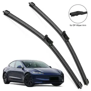 Universal Top Lock Windshield Wiper Blades Replacement, 26"+20"/ 26"+19"/22"+21", Compatible with Tesla Model 3/Model Y, Fit for Toyota Honda Ford Chevrolet Jeep Subaru, Quiet Streak-Free All-Season Easy Install