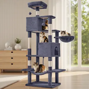 Cat Climbing Shelf, Post Cascading Cat Climbing Shelf, Indoor Playhouse, Cozy Nest, Durable, Space-Saving Design, Gift for Pet Owners