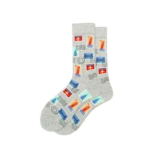 Stamps Gray Socks