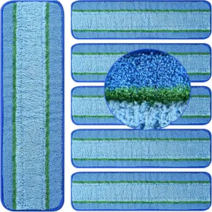 6 Pack Deep Clean Pads for Bona Family of Mops, Washable & Reusable Microfiber Cleaning Pad for Hardwood and Multi-surface