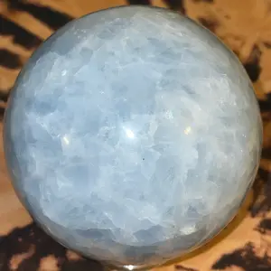 Large Blue Calcite Sphere