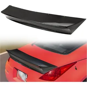 Carbon Fiber Style Spoiler Compatible with 2003-2008 Nissan 350Z Z33 2-Door JDM RB Style Rear Trunk Spoiler Lid Wing Lip