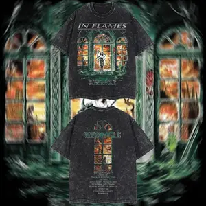 AUDIO WAVE RECORD - In Flames Whoracle Heavy Metal Graphic T‑Shirt, Rock Music Graphic Hoodie, Rock band tee, Mexico style menswear