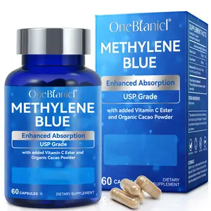 ONEBTANICL 3-in-1 Methylene Blue Capsules – Methylene Blue (USP Grade) Pharma Grade Supplements, Capsule Form, with Added Vitamin C Ester