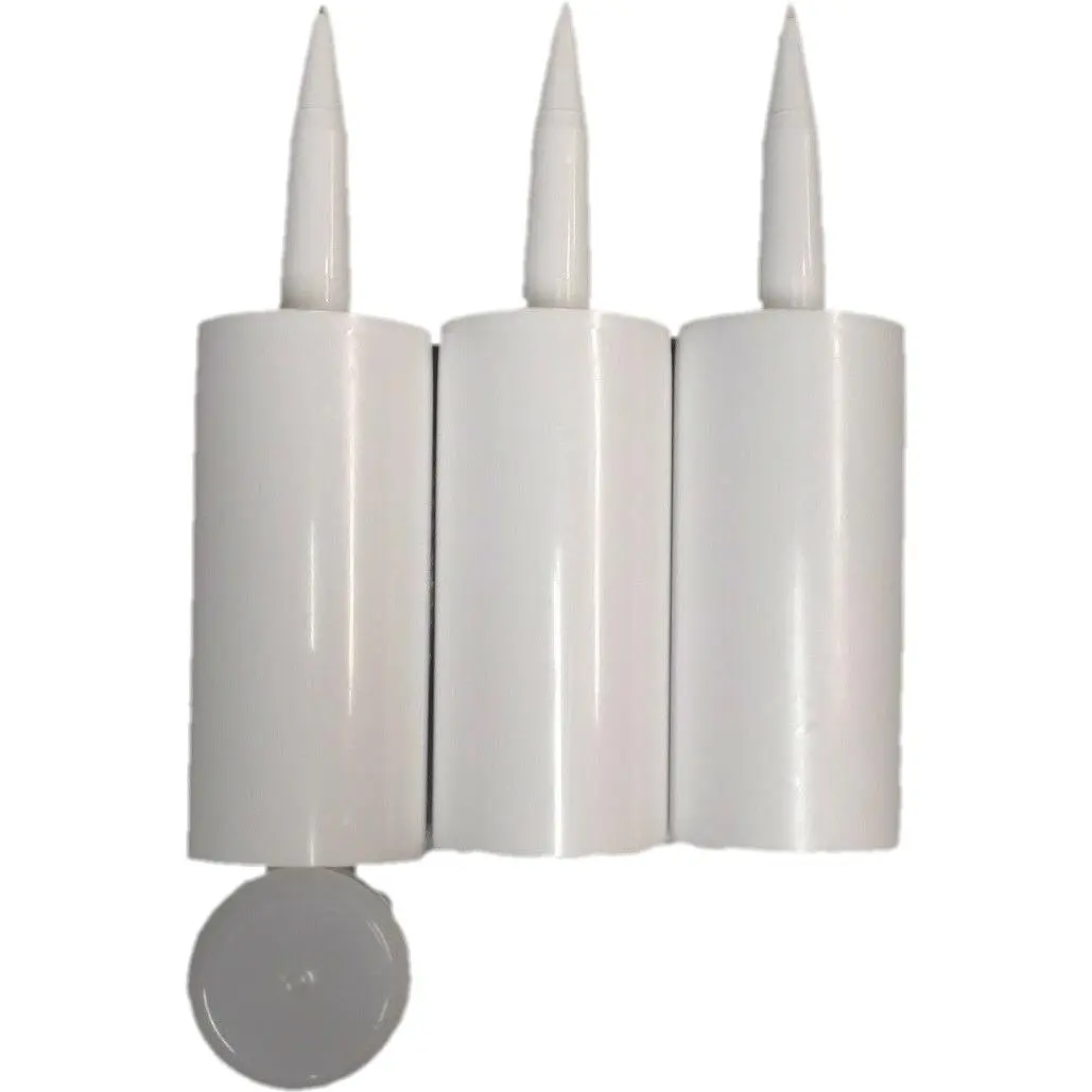 3 Mini 1/2 Size Empty Caulk Tube - Cartridge