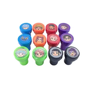 12 Anime Character Stamps Set for Kids, Multicolor Cartoon Stamps, Ideal for Classroom Rewards, Birthday Parties, Gift Bags, Scrapbooks, Crafts, DIY Party Gifts