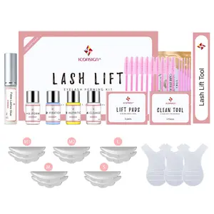 Professional Eyelash Perming Kit, 1 Set Long-lasting Natural Curl Eyelash Perming Tool, Eyelash Lifting & Curling Kit, Eye Makeup Product for Women & Girls, Cosmetic Gift Set, Eyelash Glue