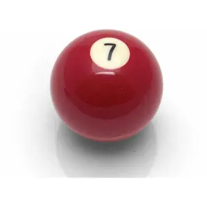 212 MAIN Billiard Pool Shift Knob - American Shifter Company 7 Solid Dark Red Real Ball, High Gloss, Bank Shot, Universal Fit Billiard Accessories