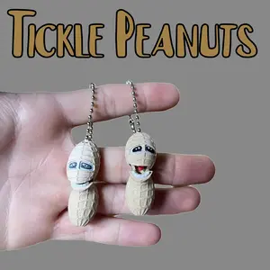 Tickle Peanuts - Articulated Nut Keychain Fidgets