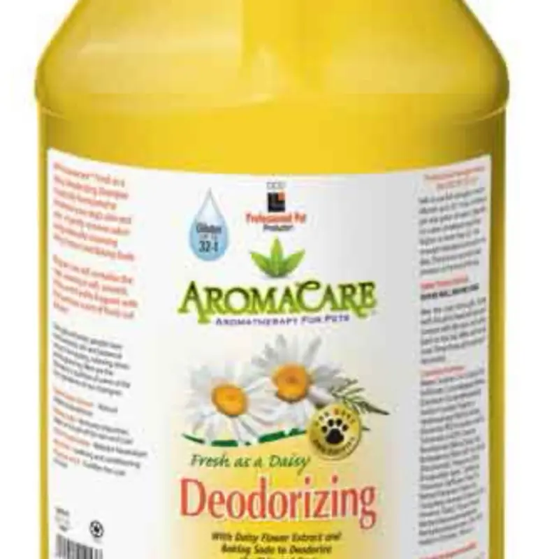 PPP AromaCare Daisy Deodorizing Shampoo for Dogs & Cats - Soft Smooth Shiny Coat with Fresh Cut Daisy Scent - 1 Gallon