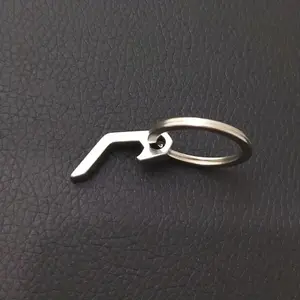 Stainless Steel Mini Bottle Opener Keychain Portable Quick Opener for Camping Outdoor Travel Accessory Christmas Gift Kitchenware Lightweight Durable Compact