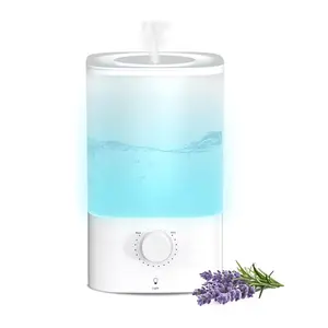 KISSAIR 3.2L Top Fill Cool Mist Humidifier | 40H Runtime Ultra Quiet <28dB | Baby Nursery & Plant Safe | BPA-Free 3-IN-1 Humidifier