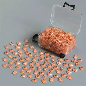 Mini Capybara Decorations Set, Resin Craft Ornaments with Storage Boxes, Doll House Garden Accessories, Doll Figurines, Statue, Home Decor, Party Gifts & School Supplies