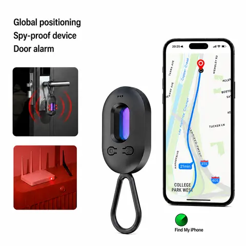 Hidden Camera Detectors, GPS Tracker, Vibration sensor Door andwindow alarm, Spy Camera Detector,Anti-intrusion, 30H Working Time for Travel, Car, Bathroom, Office, Hotel, Airbnb