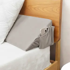 TokSay Wedge Pillow For Headboard Bed Gap Filler Between Mattress And Headboard Adjustable High-Density Memory Foam Contoured Supportive Sleep Reading