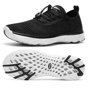 ALEADER Men's Xdrain Aqua Shoes Lightweight Breathable Water Sports Footwear Quick Dry Mesh Upper 3D Dual Cushion for All-Day Comfort and Functionality summerwins