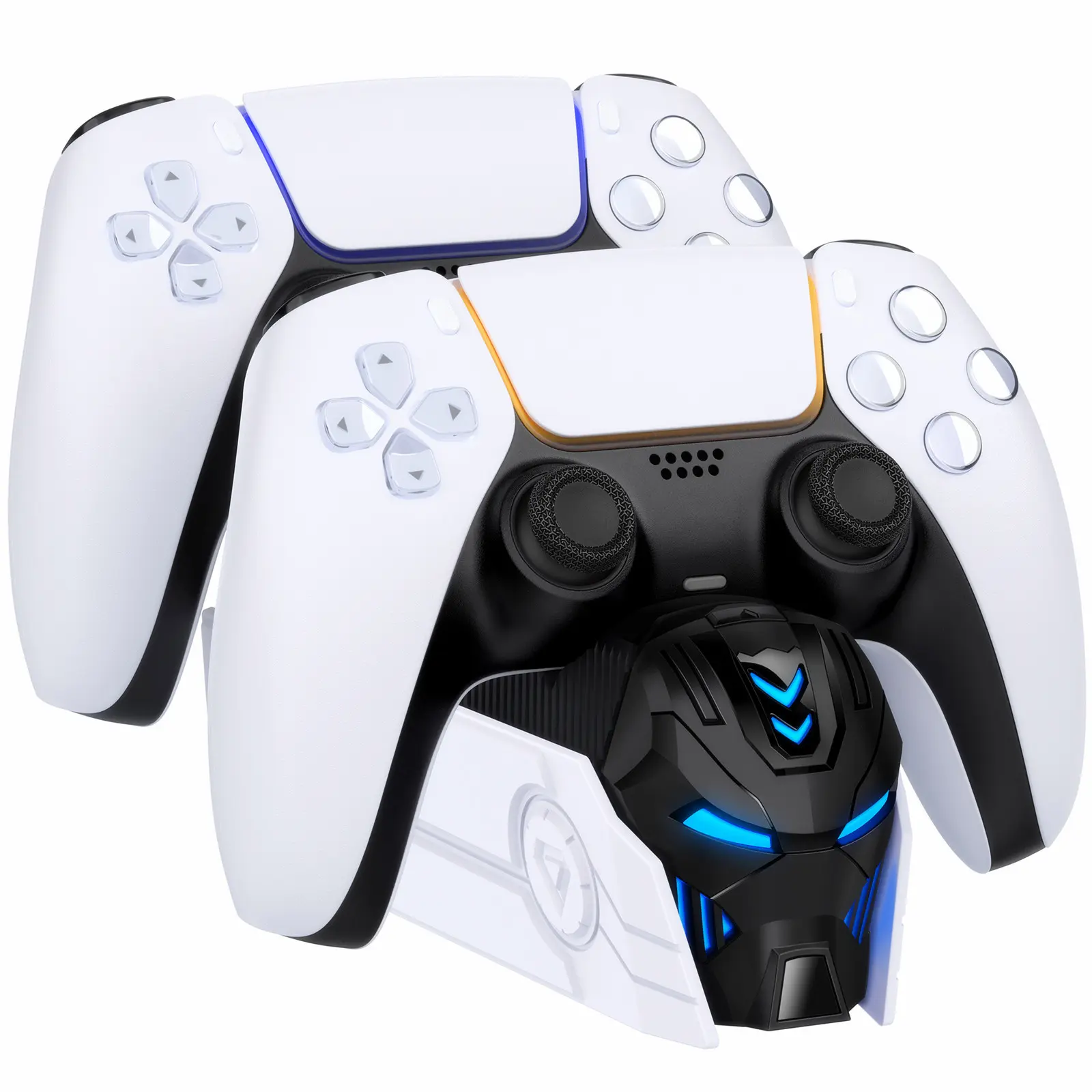 PS5 Controller Charger Station for Playstation 5 Dualsense Controllers: Fast PS5 Dual Controller Stand Charger Dock-LED PS5 Controller Charging Station Accessories for Playstation 5 Storage Kit