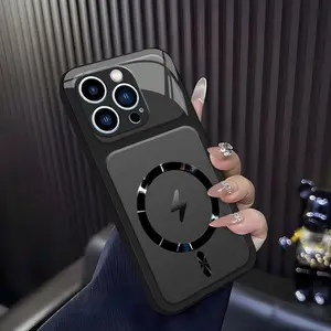 Lightning Bolt Design Gloss MagSafe Compatible Shockproof Protective Cover with Precision Magnet Ring for [iPhone 14 Pro] 952