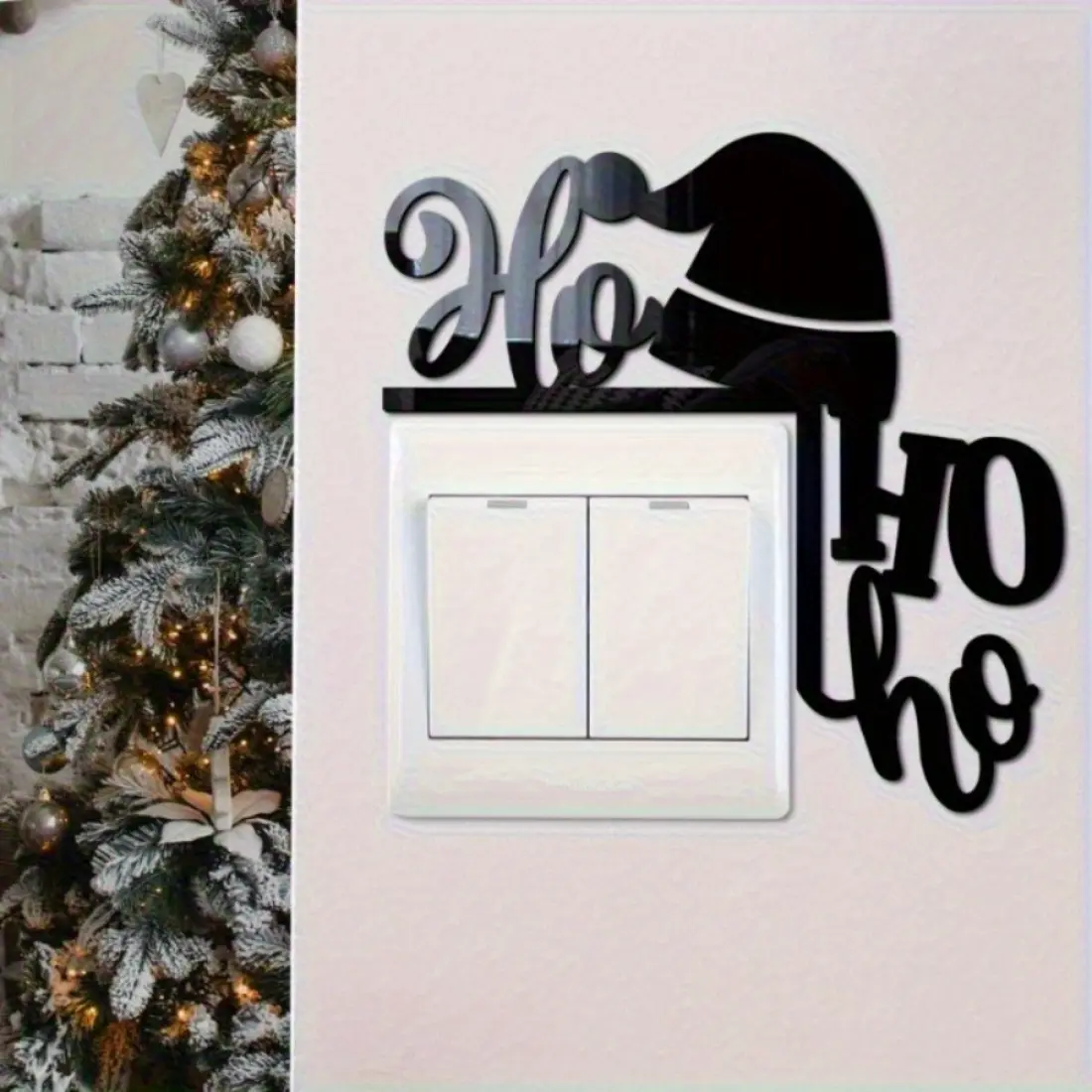 Christmas Door Frame Decoration Featuring Reindeer & Santa Claus Design, Perfect for Home Decor & Holiday Season Festivities