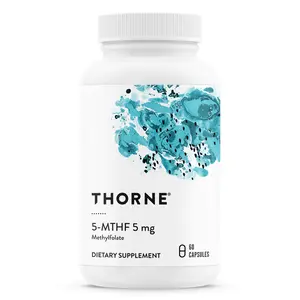 Thorne 5-MTHF 5mg - Methylfolate (Active B9 Folate) Supplement - 60 Capsules