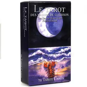 Healing Sea Tarot Cards: Portable Deck & Blue Fortune-Telling Board - Unveil Fate at Your Next Party Game Night! outdoorfun