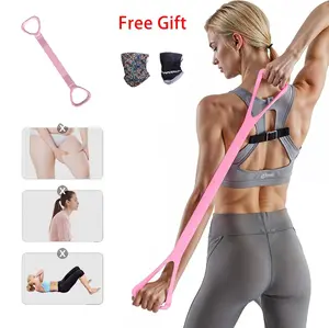 Figure 8 Resistance Bands, Yoga Resistance Band Stretch Fitness Band, Pull Rope, Chest Arm and Shoulder Stretch Bands Exercise Equipment for Home Workout, Physical Therapy, Strength Training elastic Premium Full Body Resistance Bands